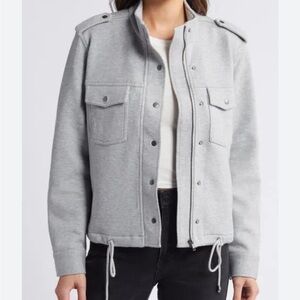 Rails Collins Jersey Military Light Gray Utility Jacket Sz XXS